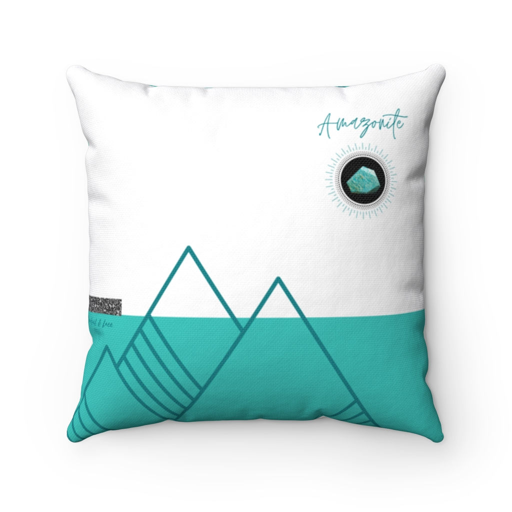 Amazonite Mountain Peak Cushion
