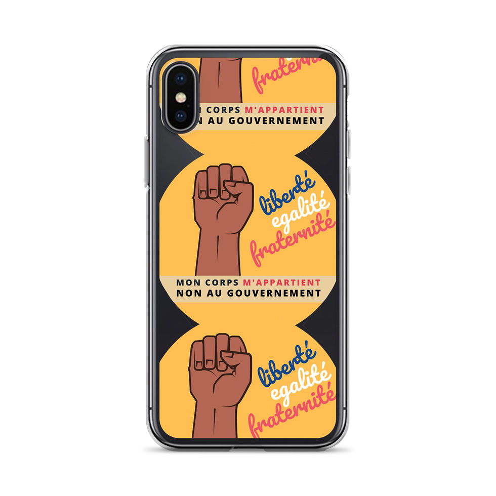 Thumbnail: Etui iPhone | Mon corps m'appartient | Jaune