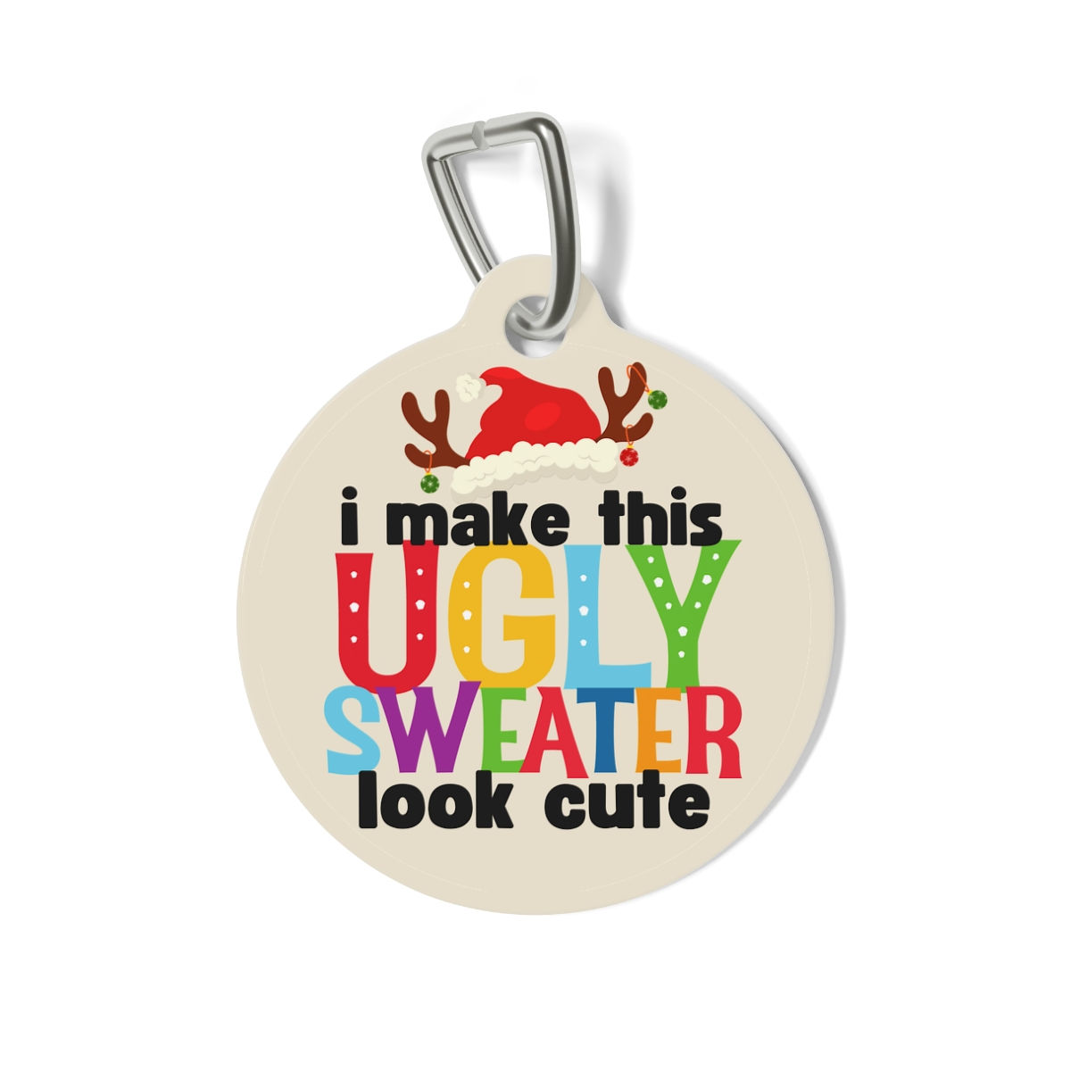 Ugly Sweater Dog Tag