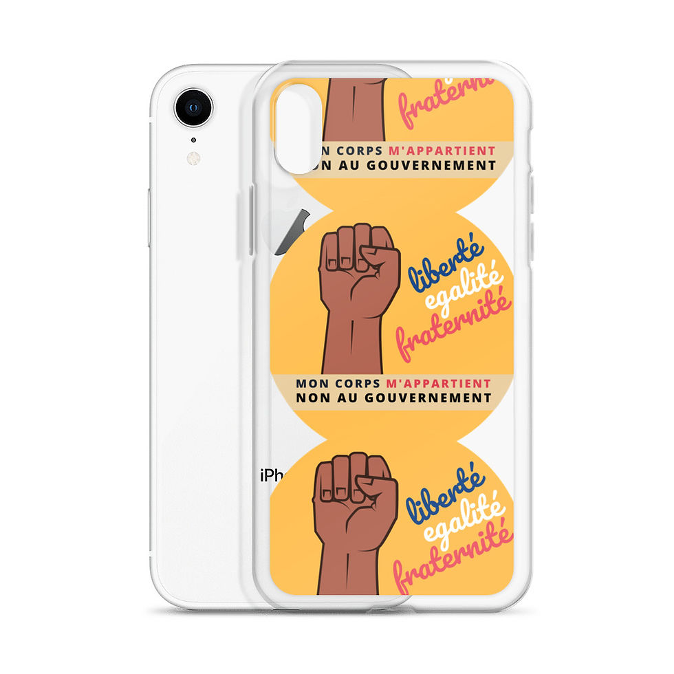 Thumbnail: Etui iPhone | Mon corps m'appartient | Jaune
