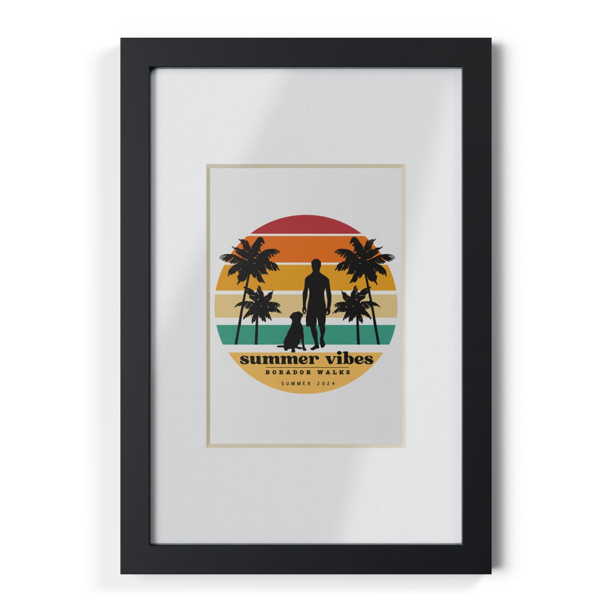 Summer Vibes Borador Framed Print (Male)