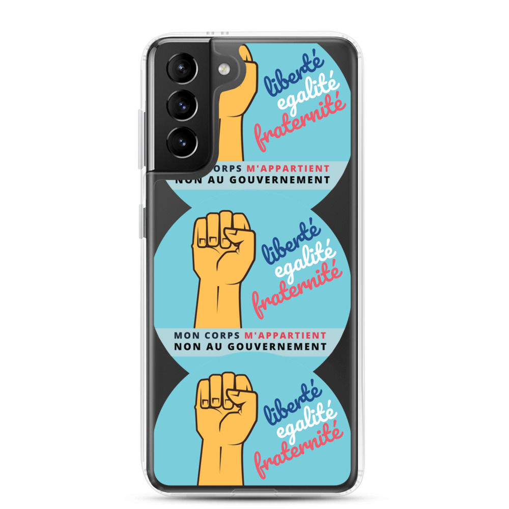 Etui Samsung | Mon corps m'appartient | Bleu