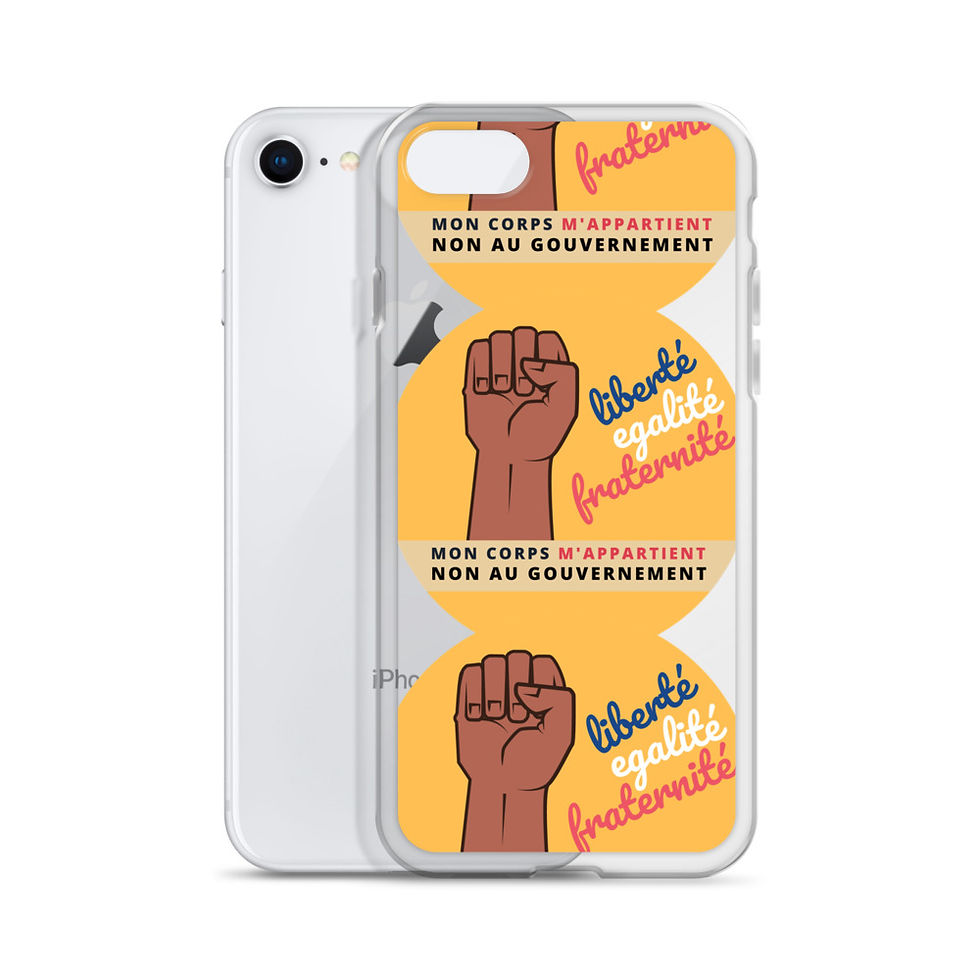 Thumbnail: Etui iPhone | Mon corps m'appartient | Jaune