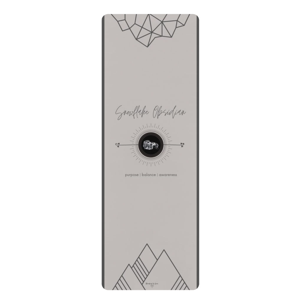 Snowflake Obsidian Yoga Mat | Rubber