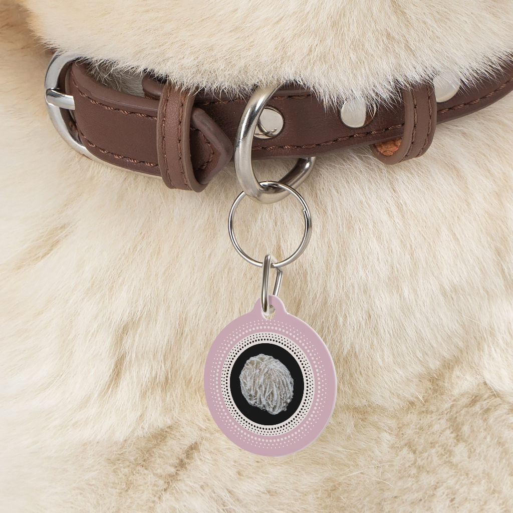 Desert Rose Crystal Pet Tag