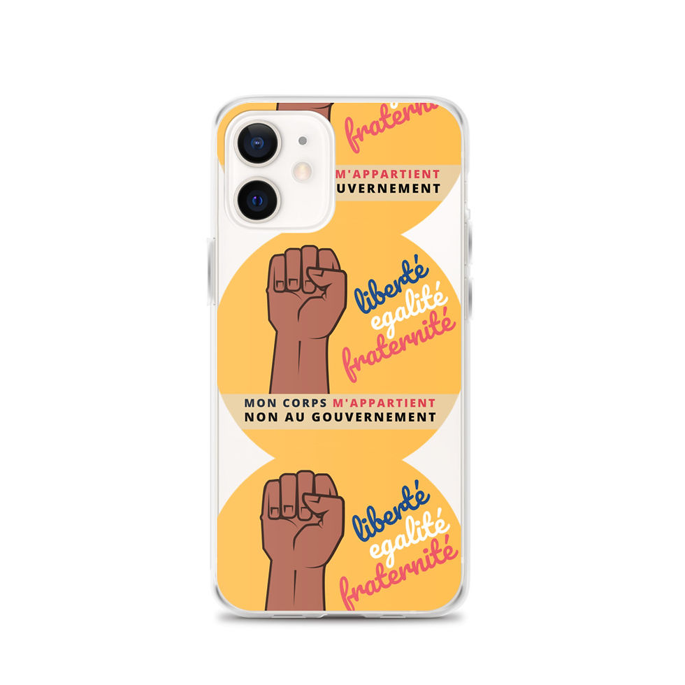 Thumbnail: Etui iPhone | Mon corps m'appartient | Jaune