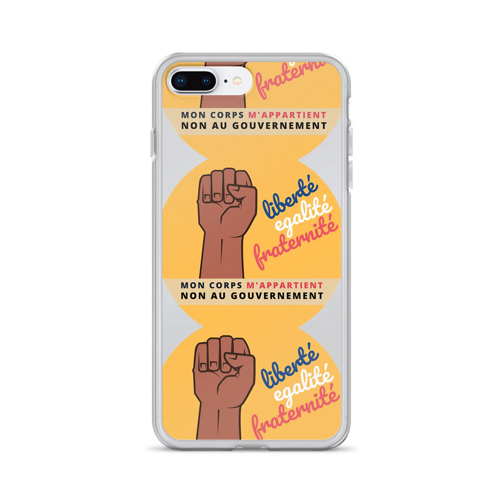 Thumbnail: Etui iPhone | Mon corps m'appartient | Jaune