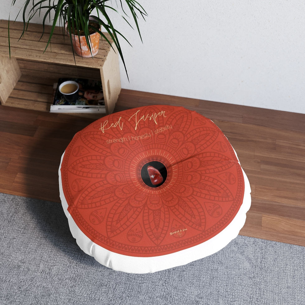 Thumbnail: Red Jasper Mandala Meditation Cushion