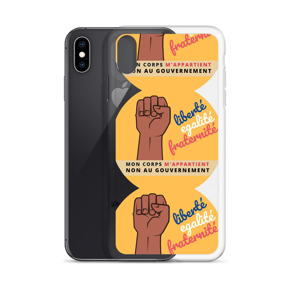 Thumbnail: Etui iPhone | Mon corps m'appartient | Jaune