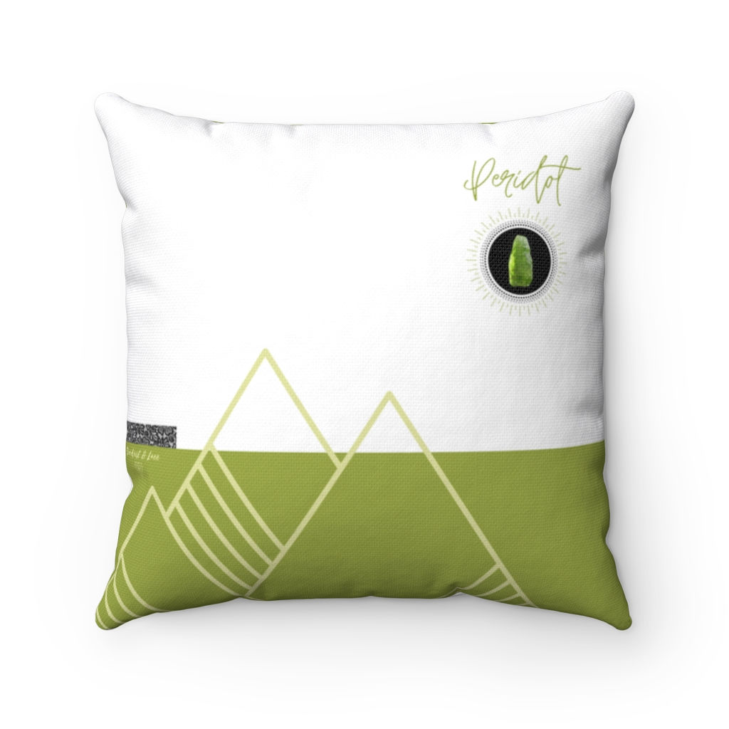 Peridot Mountain Peak Cushion