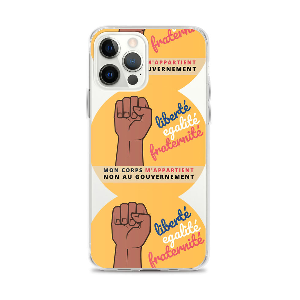 Thumbnail: Etui iPhone | Mon corps m'appartient | Jaune