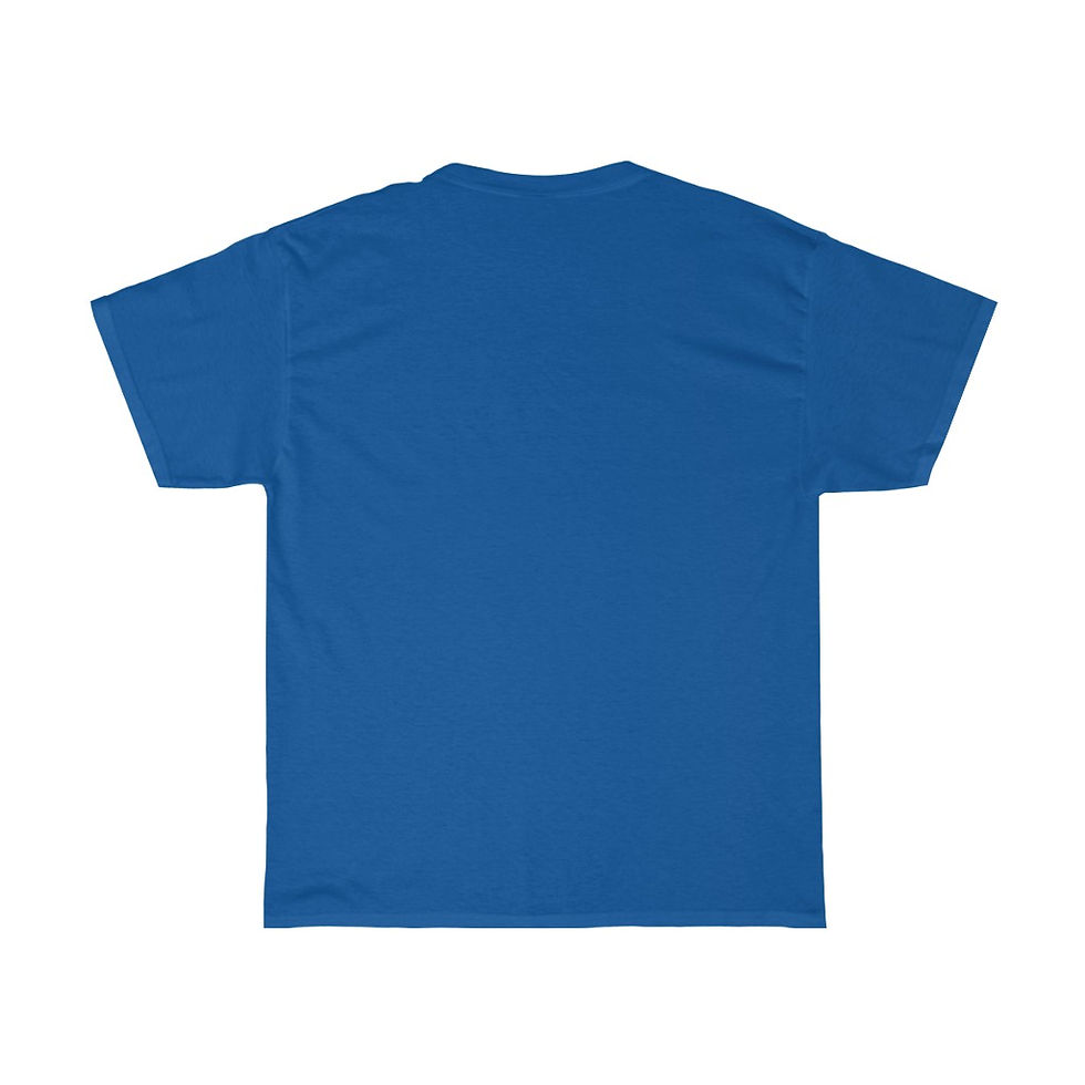 Thumbnail: White Unisex T-shirt | Dark Blue Logo