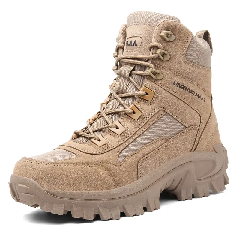Thumbnail: Men’s Desert Tactical Combat Boots – Hiking, Work & Motorcycle Shoes