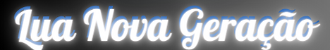 No topo está as 3 letras que correspondem ao nome do site LNG. No meio está o nome do site , que é Lua Nova Geração. Na parte debaixo está escrito em letra laranja, Se você não Mirar em nada, nunca acertará em nada.