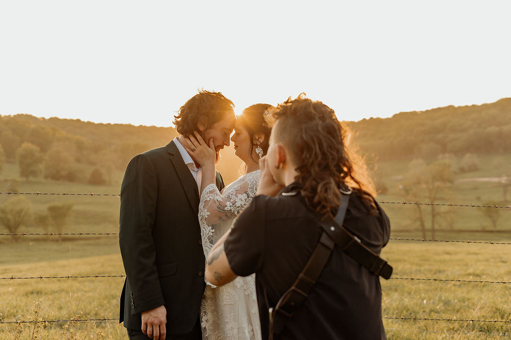 Behind the sceens kansas city wedding photographer