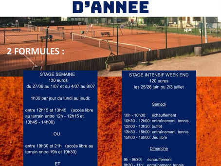 STAGE "ADULTES" - ETE 2022