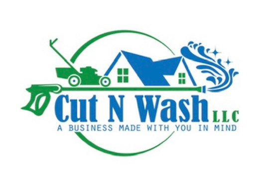The Cut N Wash logo represents our commitment to clean, professional, and reliable outdoor services — combining landscaping a