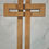 Thumbnail: Handmade Red Oak Woven Cross