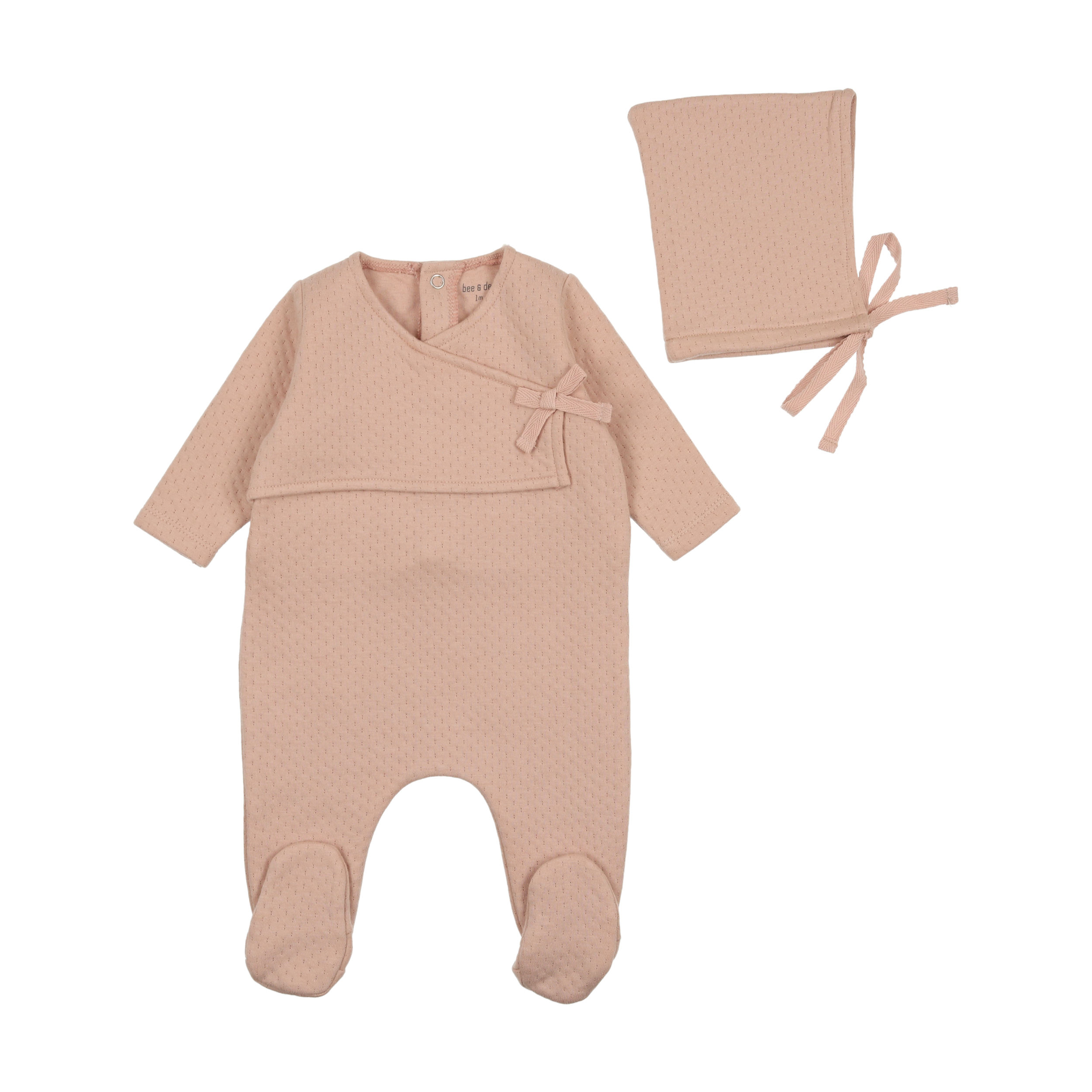 Textured Pointelle Footie