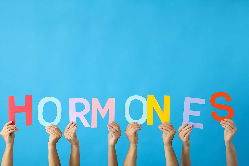 what is gender affirming hormone therapy, Hands holding letters of the word "hormones".