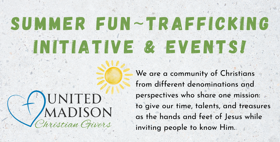 Summer Fun ~ Anti-Trafficking Initiative, October 5 Event & More!