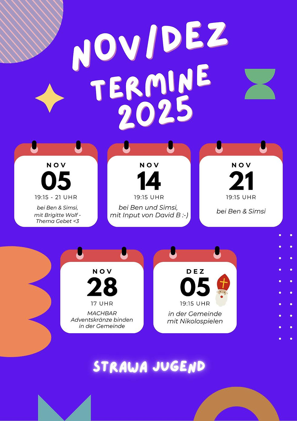 Jugendtermine November 