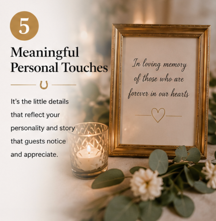 It's the little details that reflect your personality and story that guests notice and appreciate.