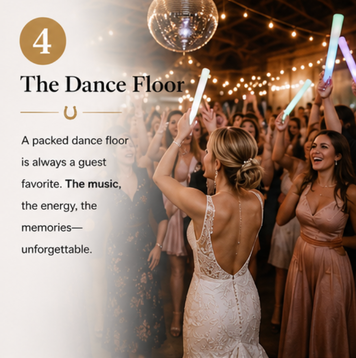 A packed dance floor is always a guest favorite.