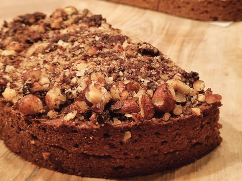 Bananencake met chocolade én nuts