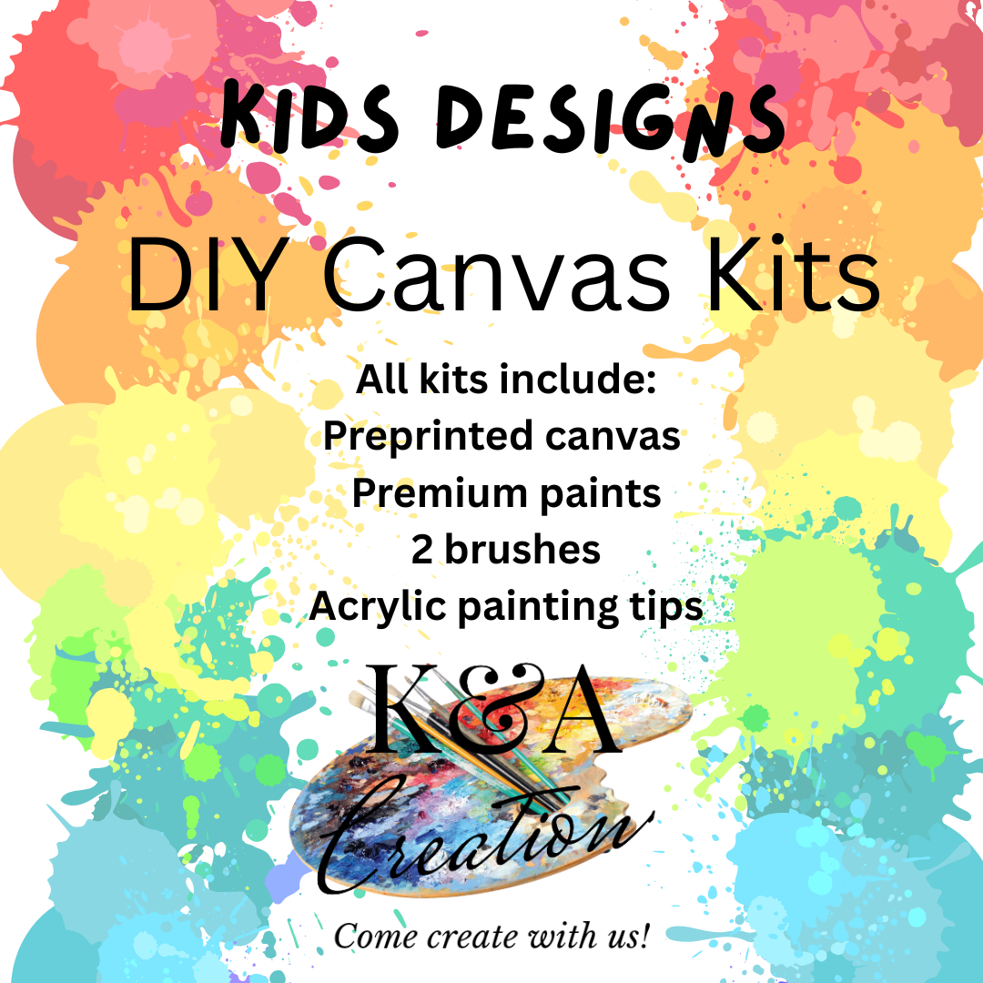 Kids DIY Canvas Kit designs