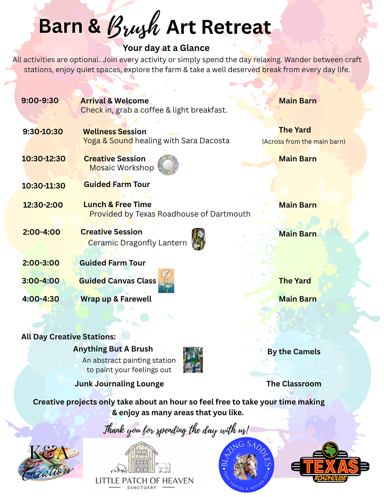 Retreat Itinerary
