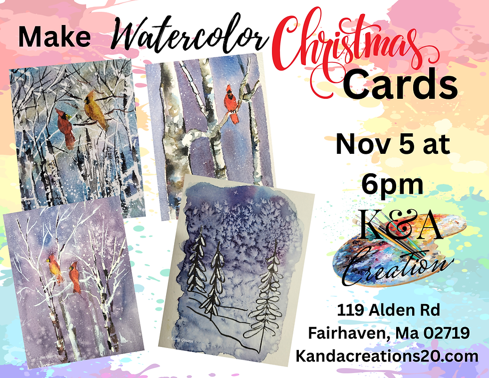 Create Watercolor Christmas Cards
