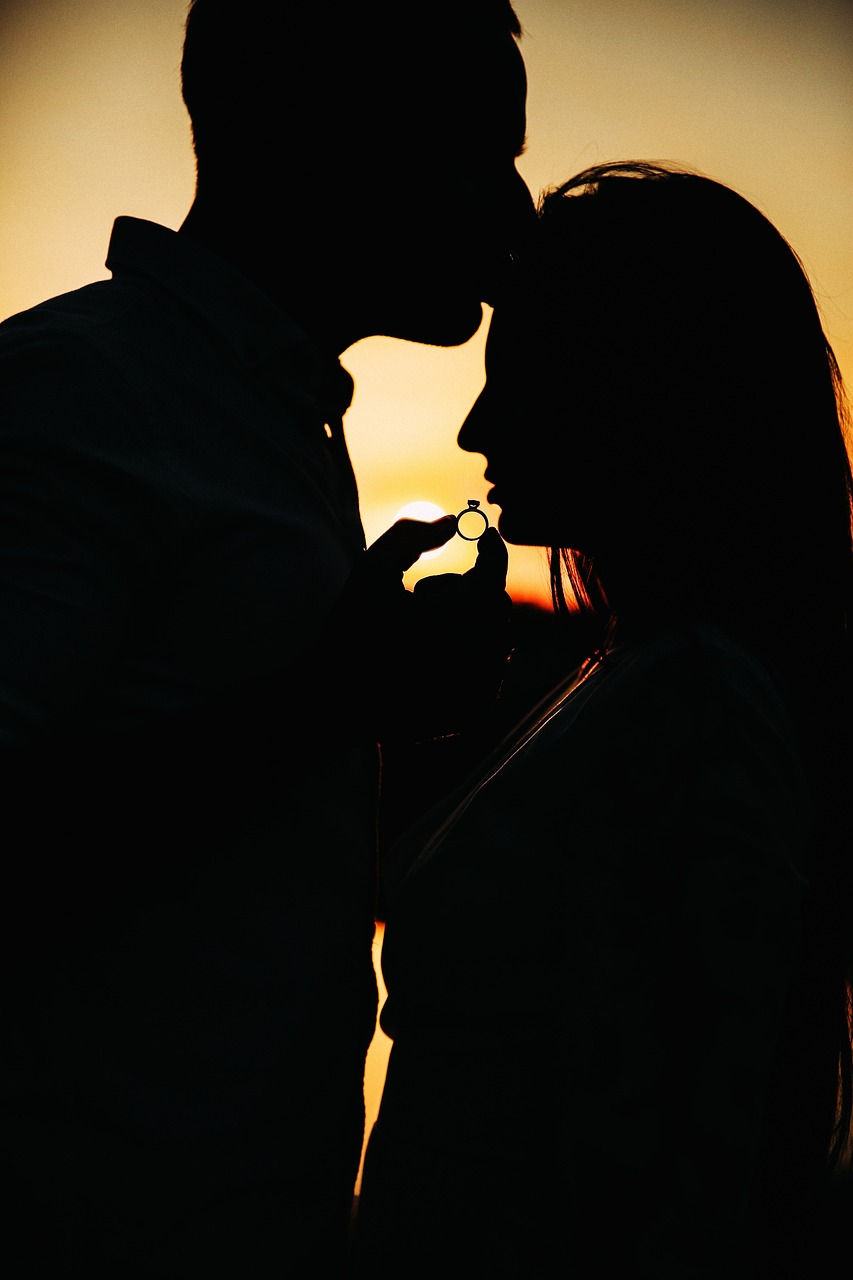 Outdoor Wedding Ceremony Couple at Sunset in Alabama