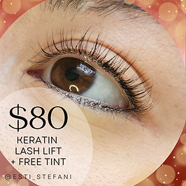 Keratin Lash Lift + Tint Holiday Special