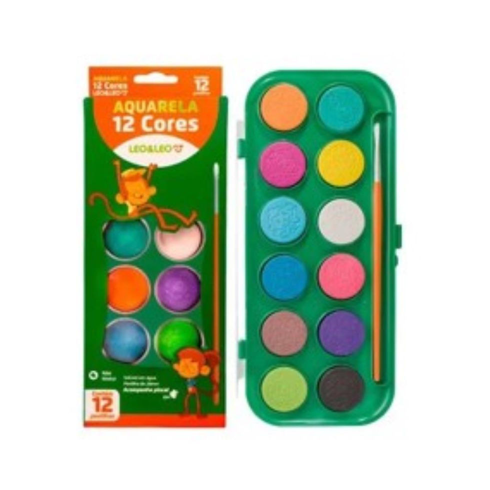 Estojo Aquarela 12 Cores