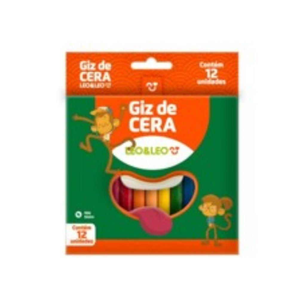 Giz de Cera Fino 12 cores