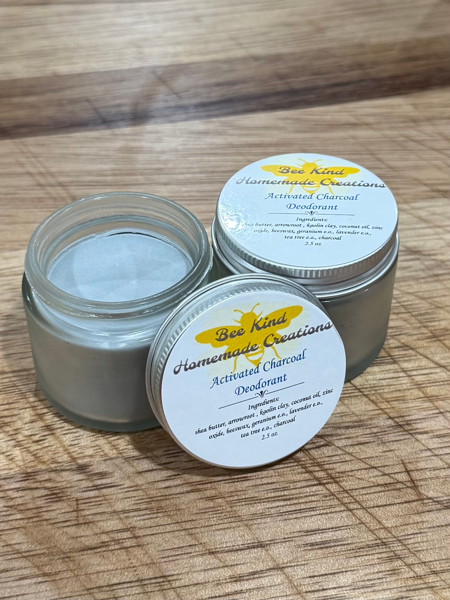 Natural Activated Charcoal Deodorant