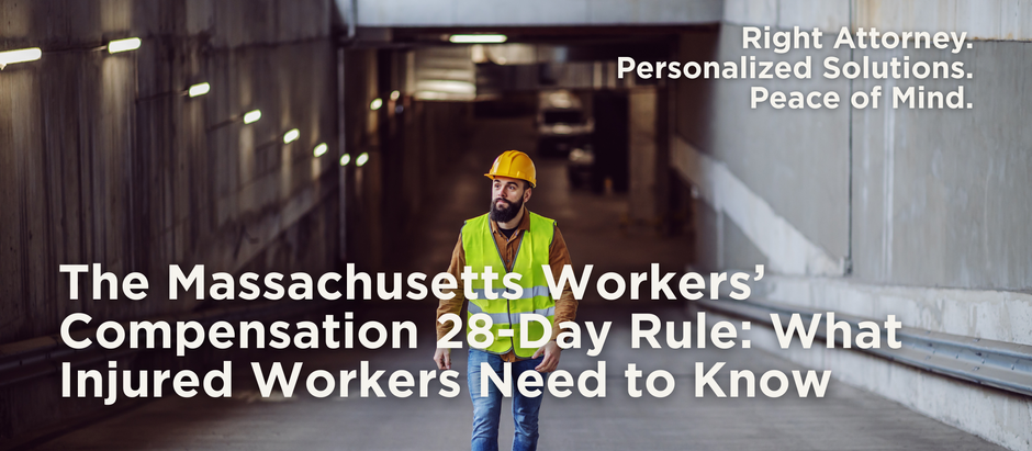Massachusetts worker returning to work after injury with workers compensation protection concept