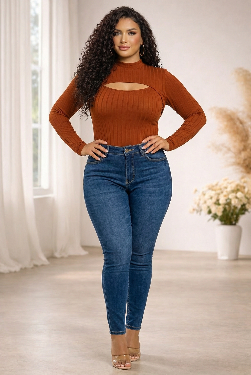 Thumbnail: Ribbed BodysuitTop