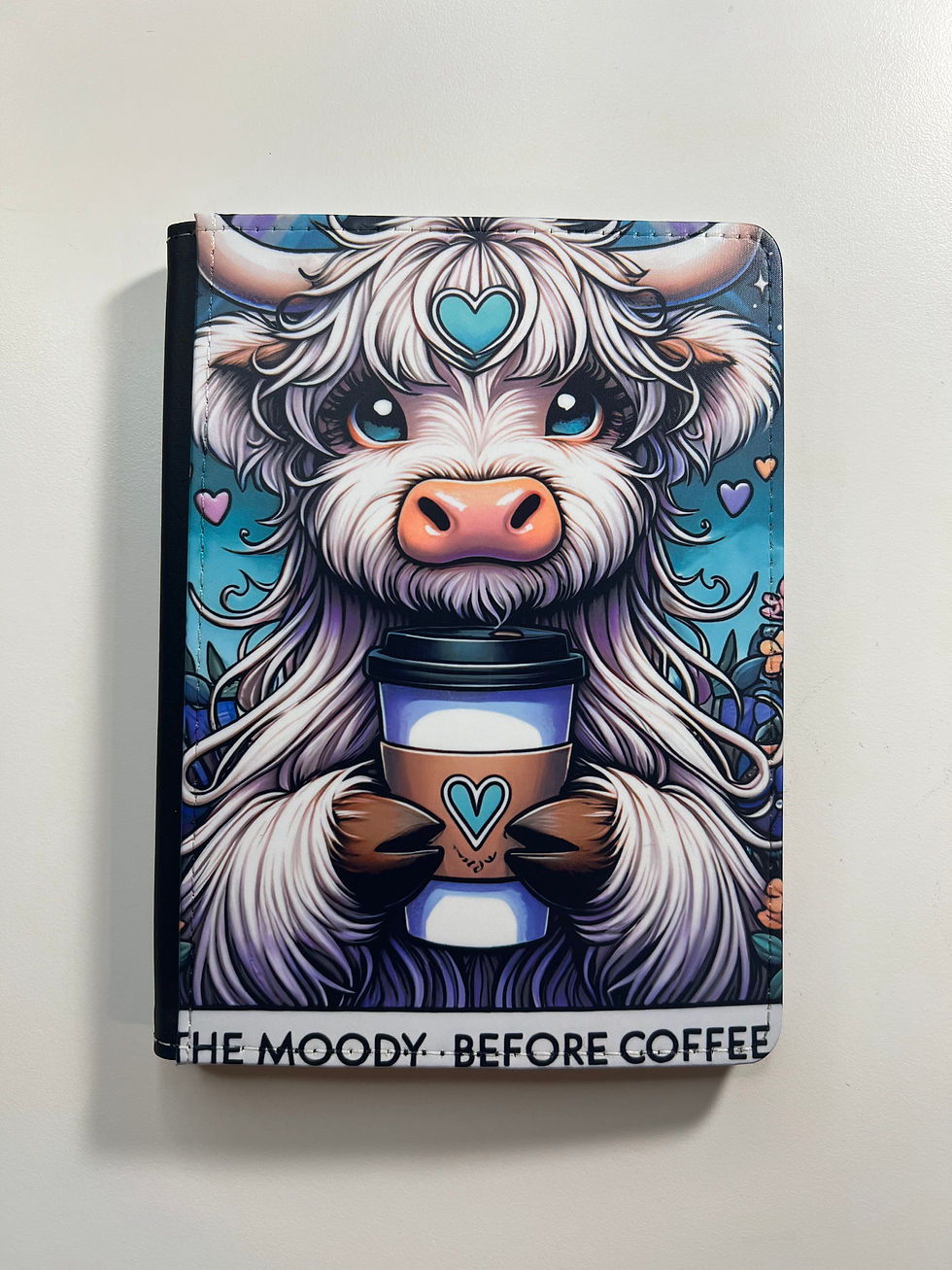 Thumbnail: Blue Highland Cow with Coffee