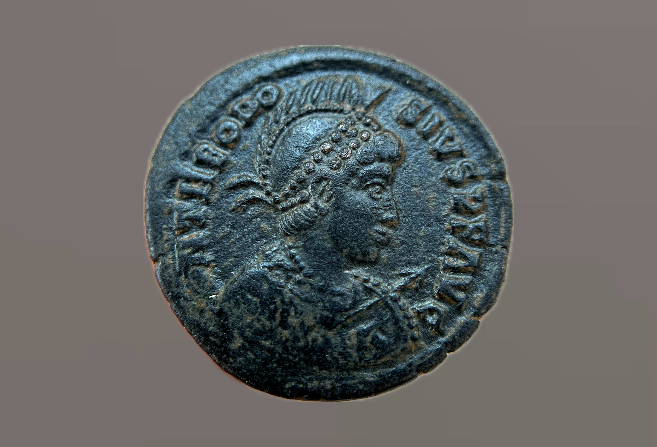 Roman Empire – AE Follis of Theodosius I (AD 379–395)