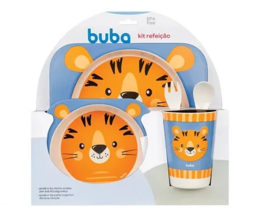 Kit de Refeição em Bambu Tigre - Buba