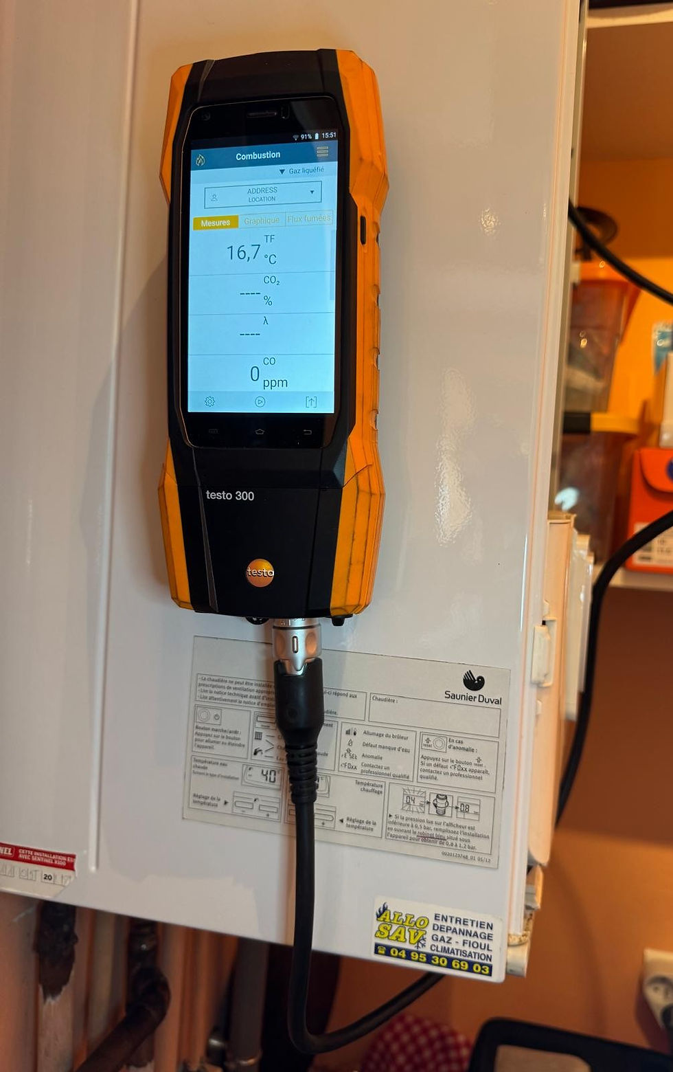 ALLO SAV Analyse combustion