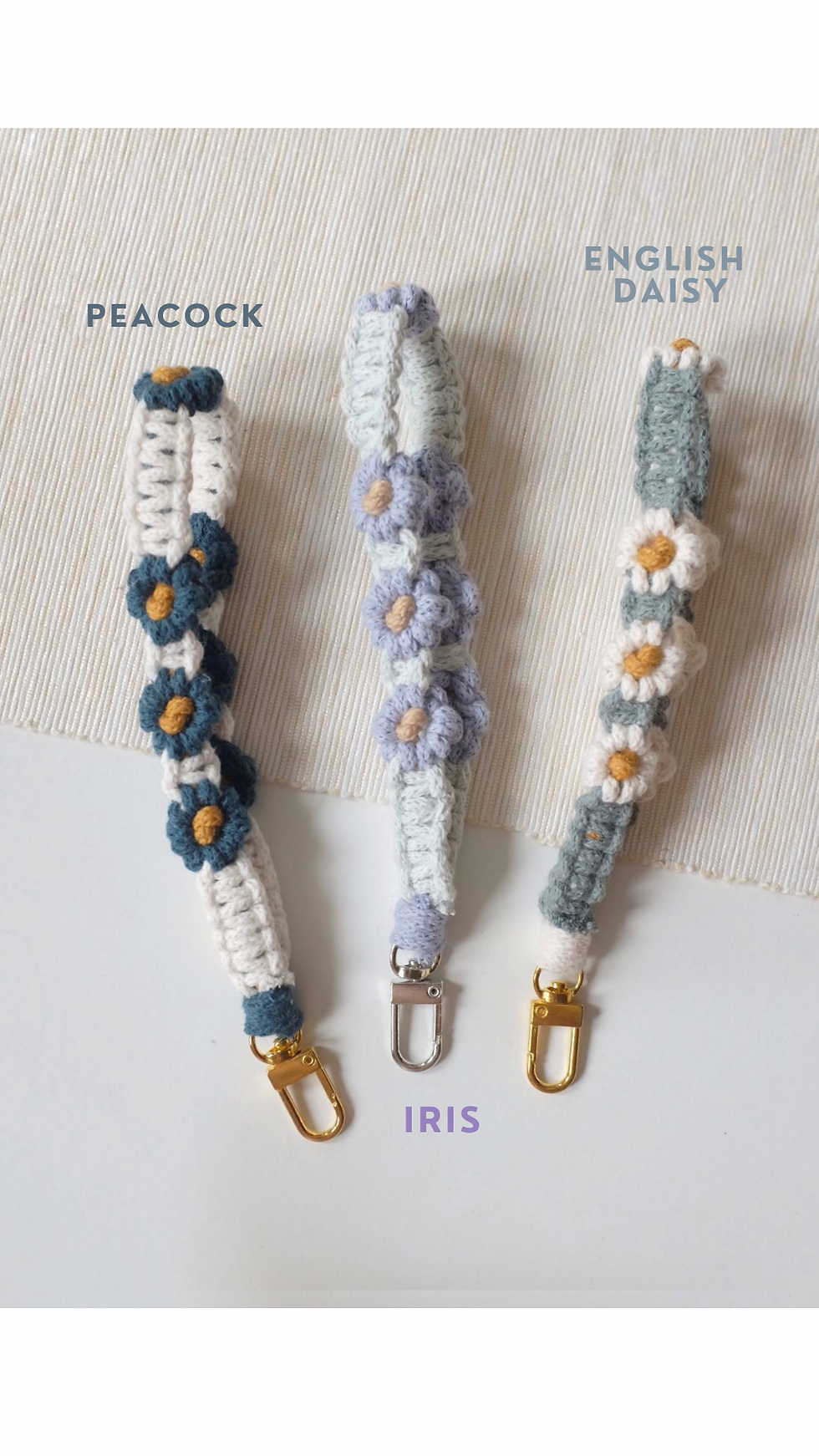 Thumbnail:  [COLLAB BUNDLE] Wildflow3r Saddle Bag x Macrame Keychain