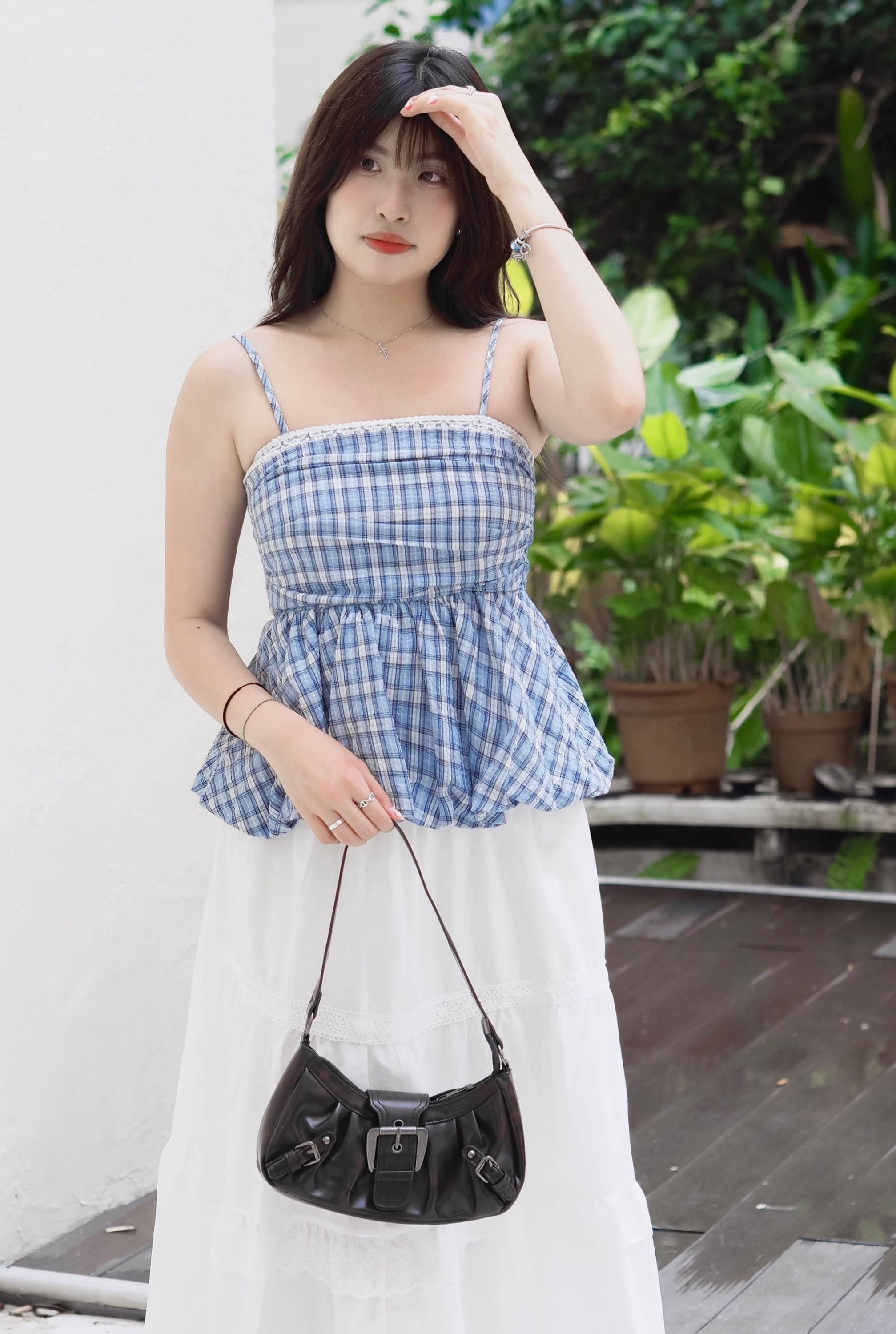 Smokescreen Vintage Leather Belt Shoulder Bag