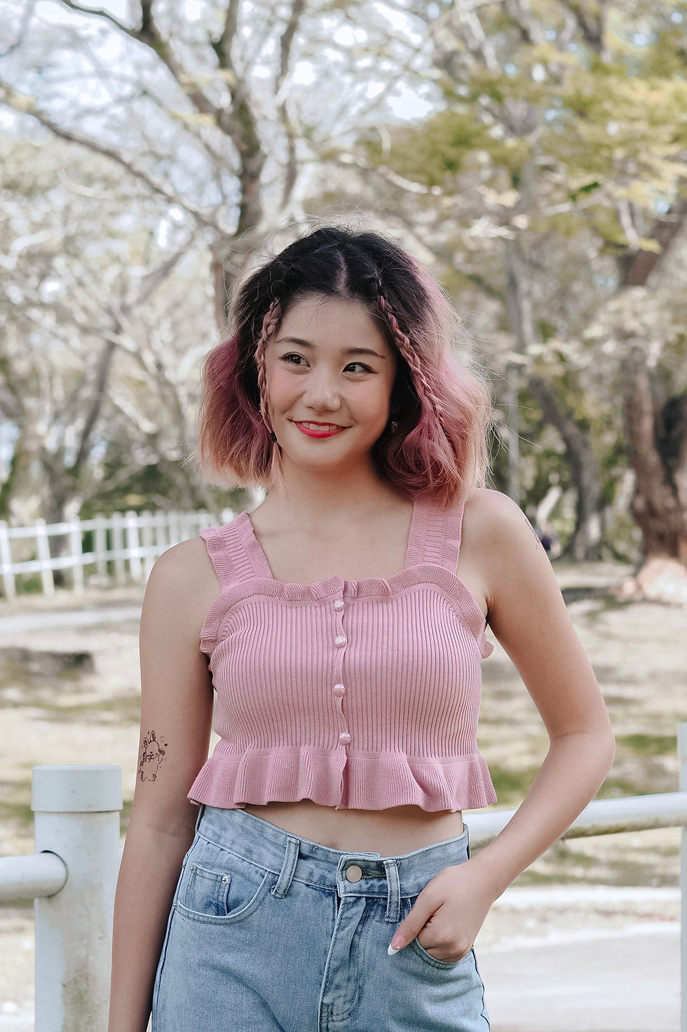 Thumbnail: Sweet Fling Mermaid Ruffle Top (BABY PINK)