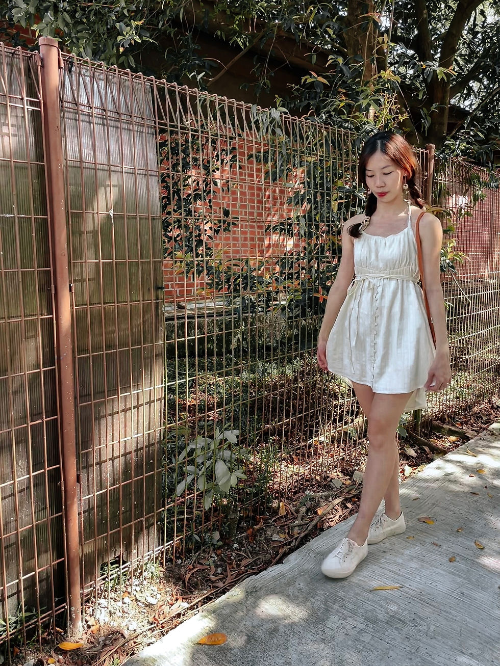 Thumbnail:  Coachella Boho Broderie Halter Sundress (OATMEAL)