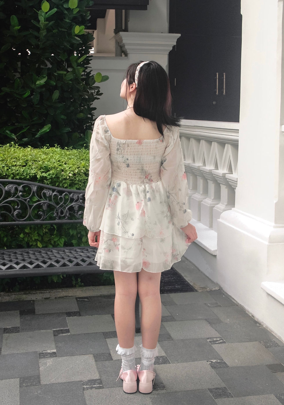 Thumbnail: Floristé Fairy 2-Way Off Shoulder Coquette Skater Dress 