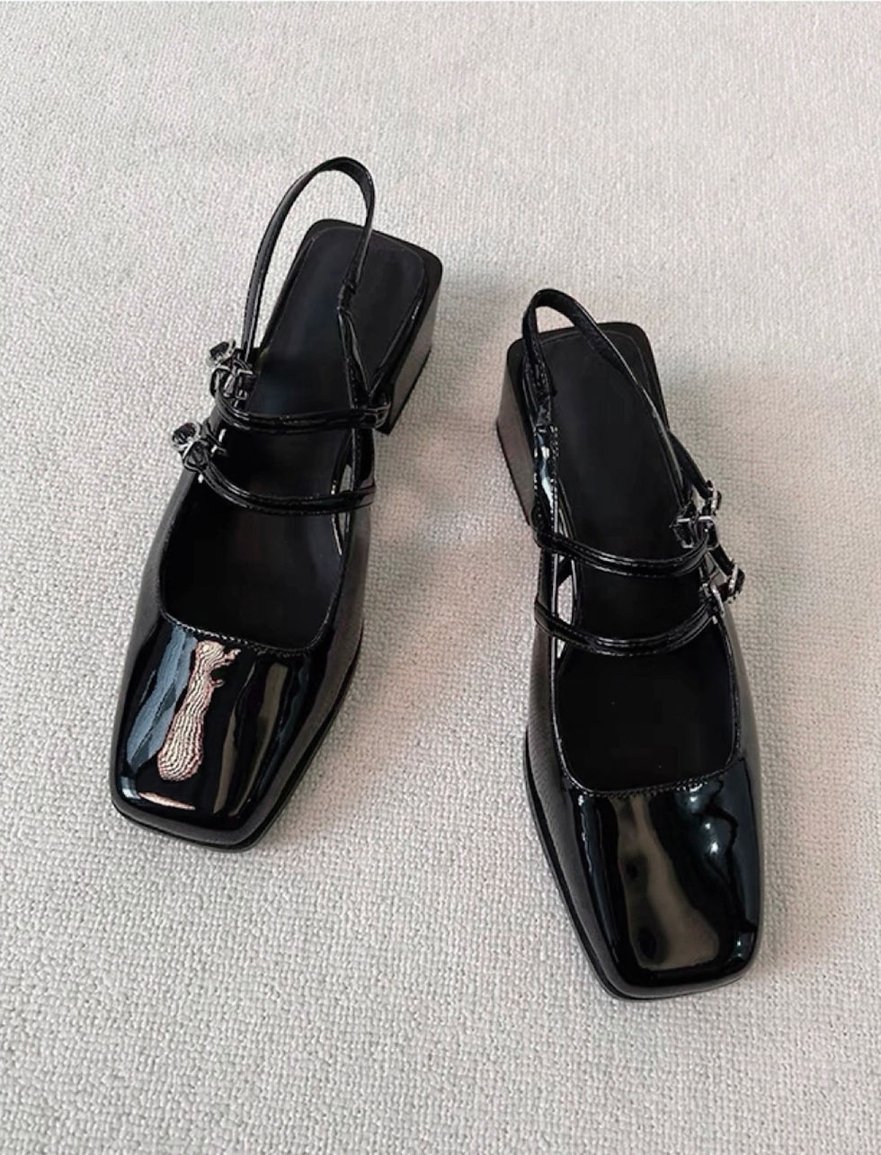 Thumbnail: Bona Fide Double Straps Low Block Mary Janes 