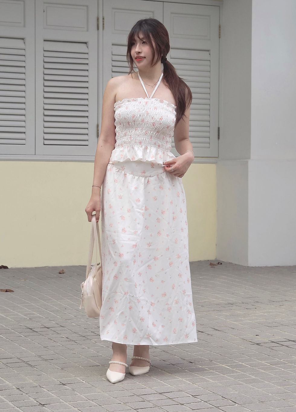 Thumbnail: In Pure Bliss Pearl Strap Low Block Heels